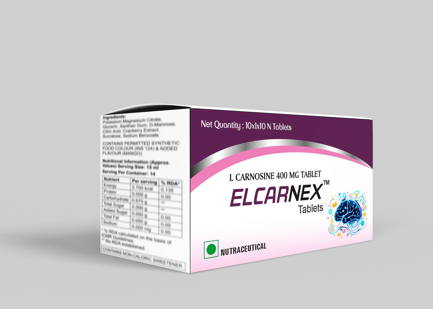 Elcarlex™ (L-Carnosine 400mg) Tablet